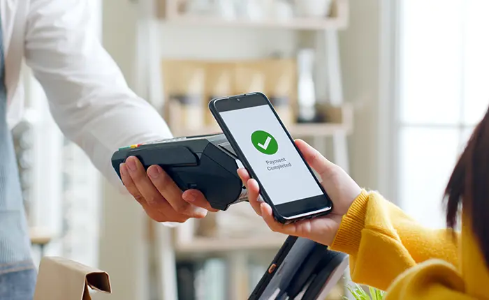 paying with mobile phone