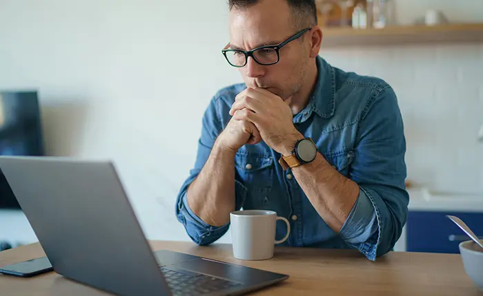 man on laptop